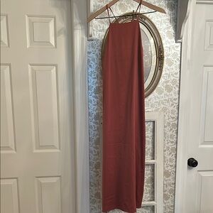 Prologue rust colored silky dress